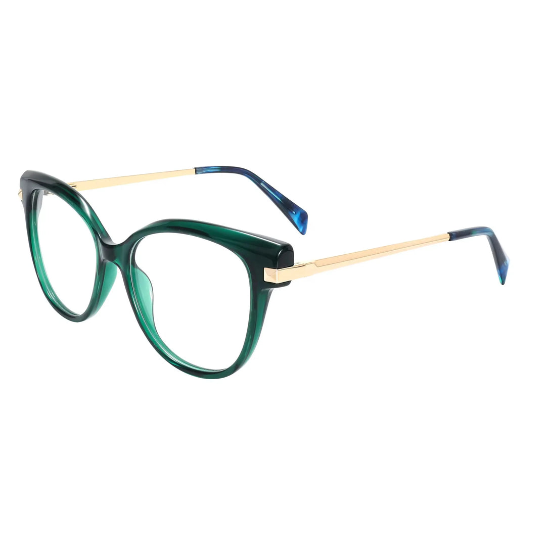 Xbora Unisex Full Rim Cat-Eye Acetate Eyeglasses VZ50248PM — view 3 | Xbora at FuzWeb