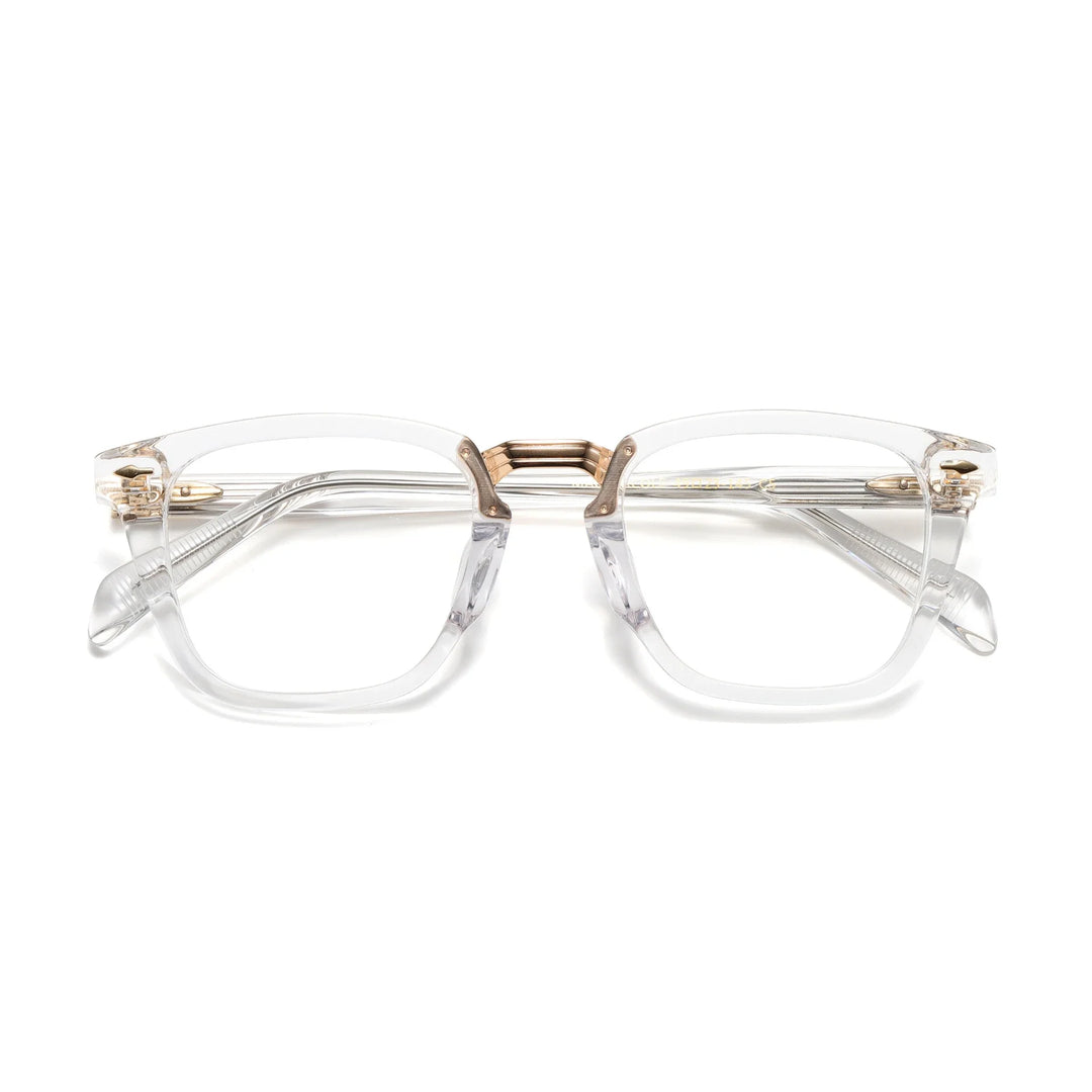 Aror Women's Full Rim Square Thick Acetate Alloy Eyeglasses 19133