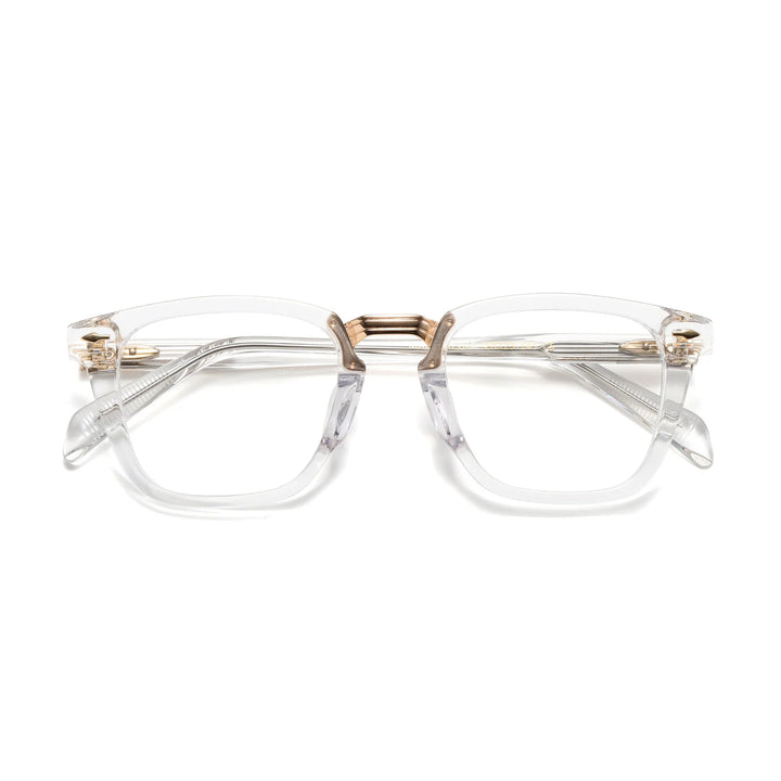 Aror Women's Full Rim Square Thick Acetate Alloy Eyeglasses 19133