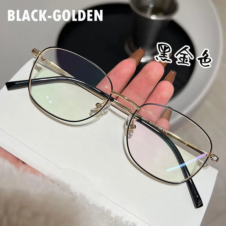Zirosat Women's Full Rim Oval Square Titanium Eyeglasses 80011