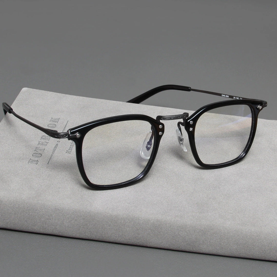 Blackmask Unisex Full Rim Square Titanium Eyeglasses B806