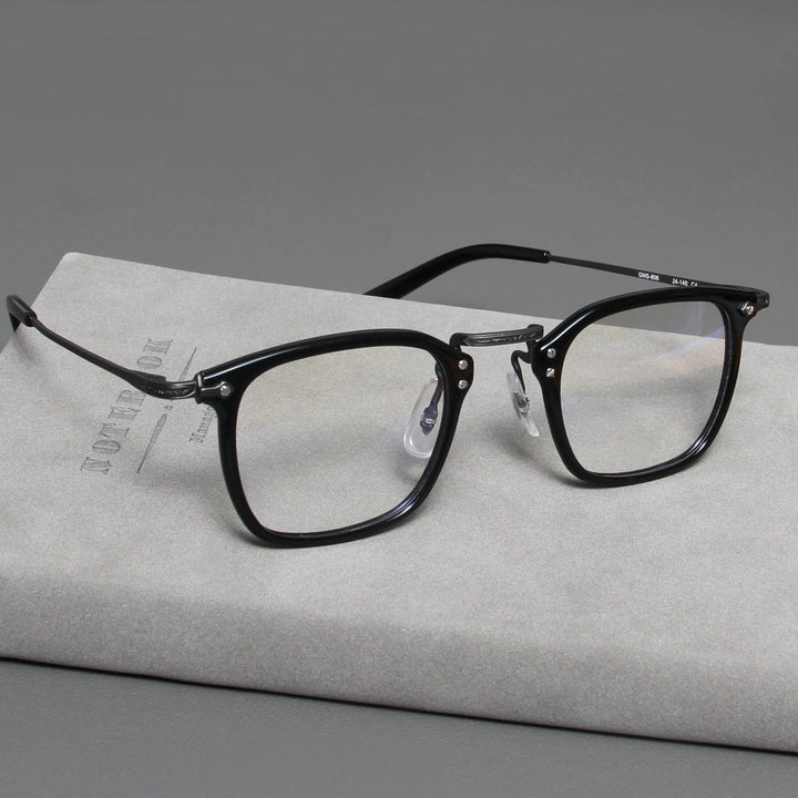 Blackmask Unisex Full Rim Square Titanium Eyeglasses B806