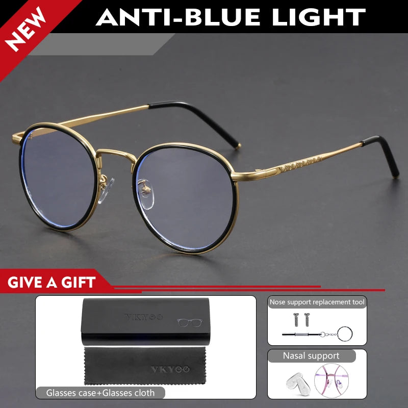 VIcky Unisex Full Rim Oval Round Tr 90 Titanium Reading Glasses 10437