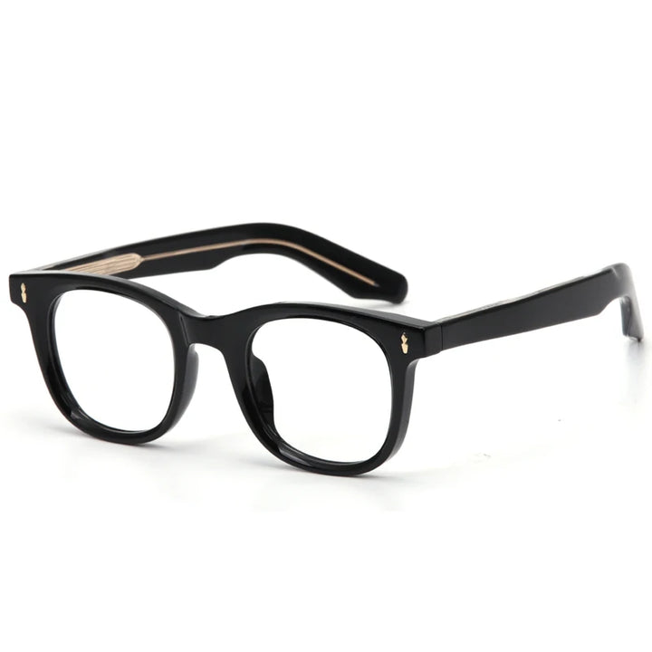 Aror Unisex Full Rim Square Thick Acetate Eyeglasses 86394