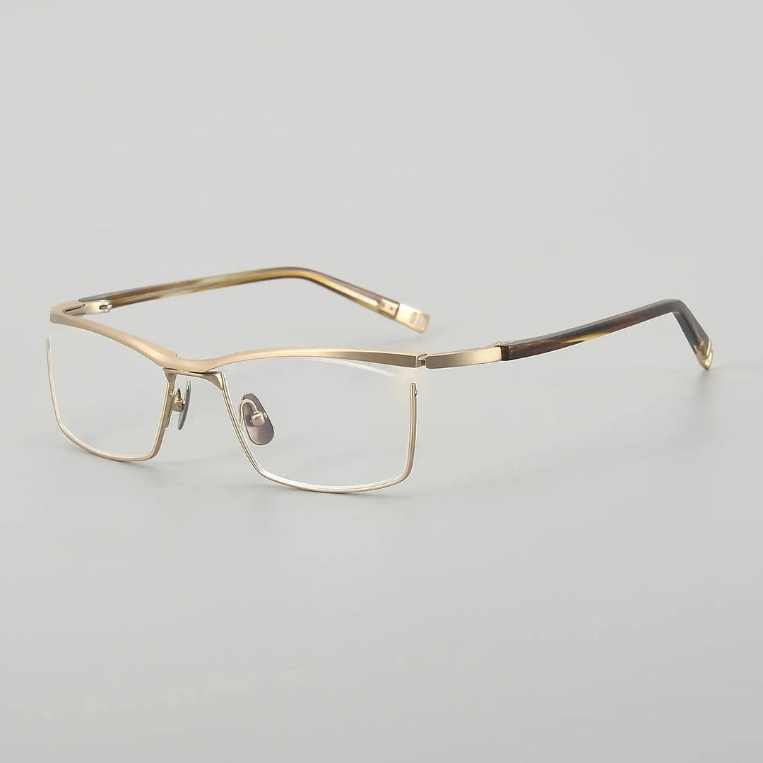 Aror Unisex Full Rim Brow Line 606300 Screwless Titanium Square Frames FuzWeb