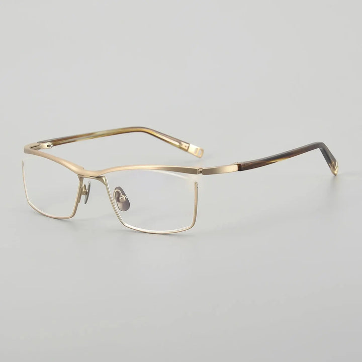 Aror Unisex Full Rim Brow Line 606300 Screwless Titanium Square Frames FuzWeb