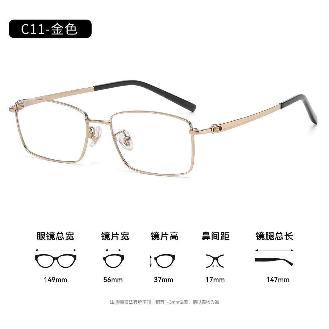 Bclear Men Full Rim Square Titanium Eyeglasses SM-91357