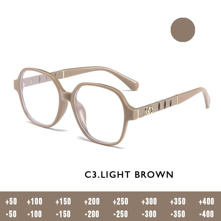 Kansept Women's Full Rim Polygon Square Acetate Reading Glasses 23464