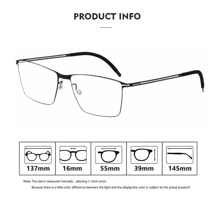 Bobbie 410900 Women’s 137mm Full Rim Square Titanium Frames — view 2 | Bobbie at FuzWeb