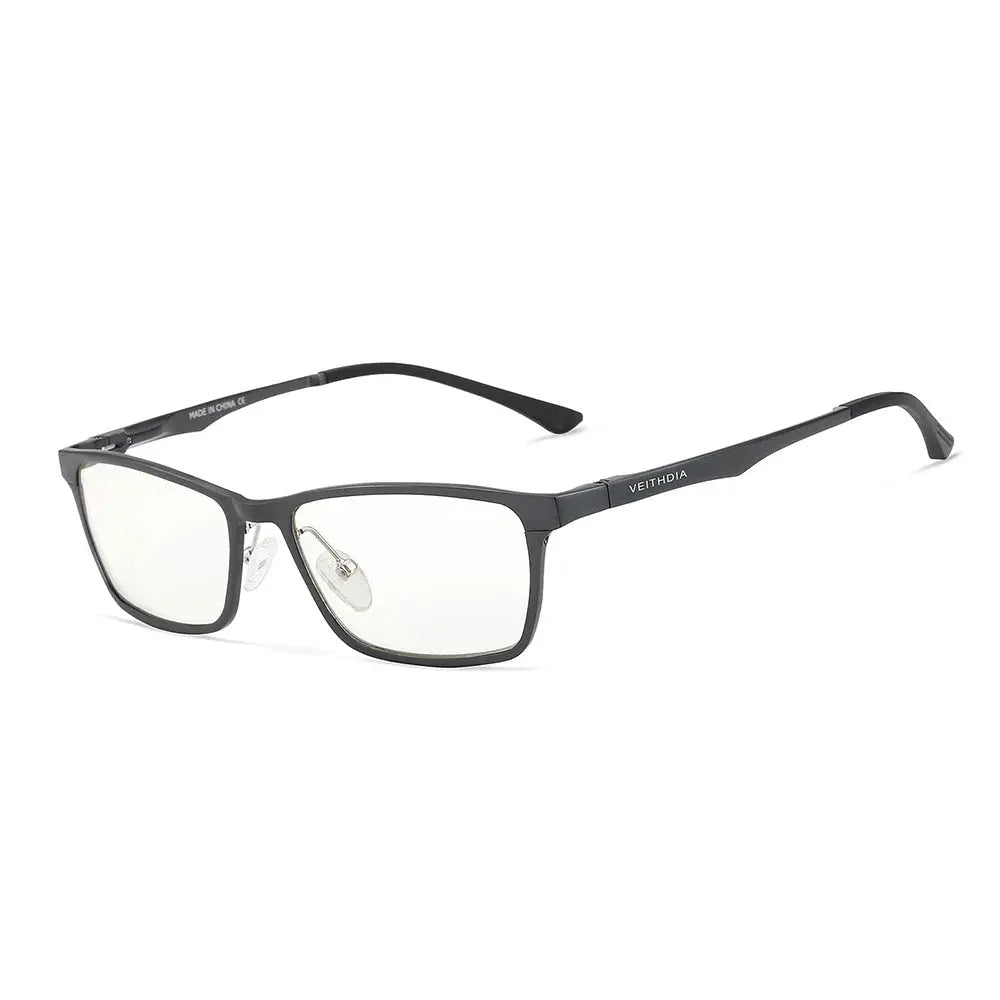 Hdcrafter Unisex Full Rim Rectangle Aluminum Magnesium Alloy Frames 870600 FuzWeb