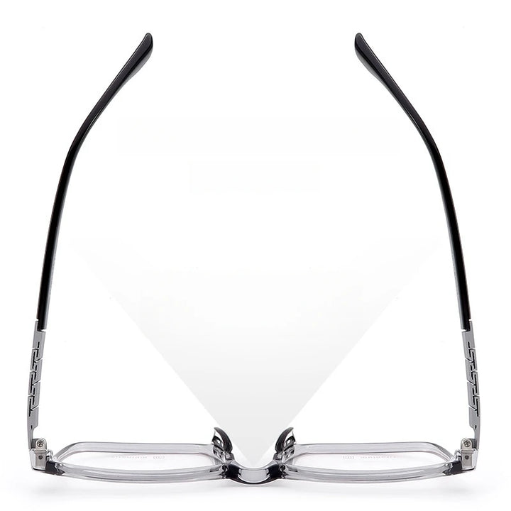 Yimaruili Men's Full Rim Square Tr 90 Titanium Eyeglasses 23070 Full Rim Yimaruili Eyeglasses   