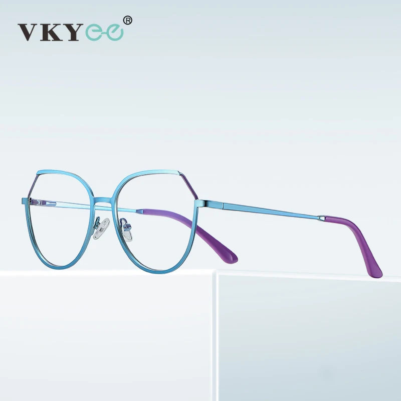 Vicky Women's Full Rim Polygon Alloy Reading Glasses 3034 Reading Glasses Vicky   