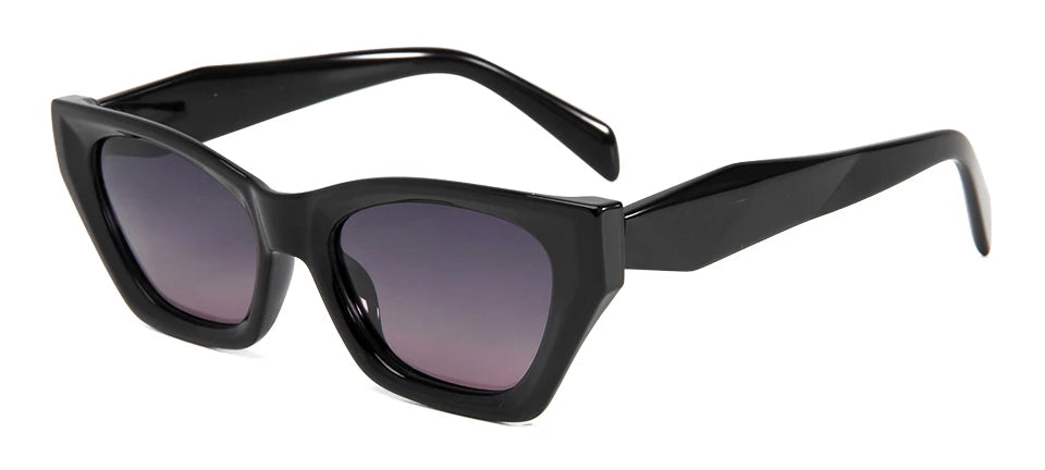 Esnbie Unisex Full Rim Cat Eye Acetate Tr 90 Sunglasses 230671