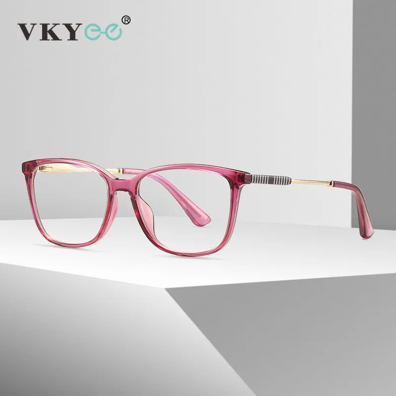Vicky Women's Full Rim Square Tr 90 Alloy Reading Glasses 2057 Reading Glasses Vicky   