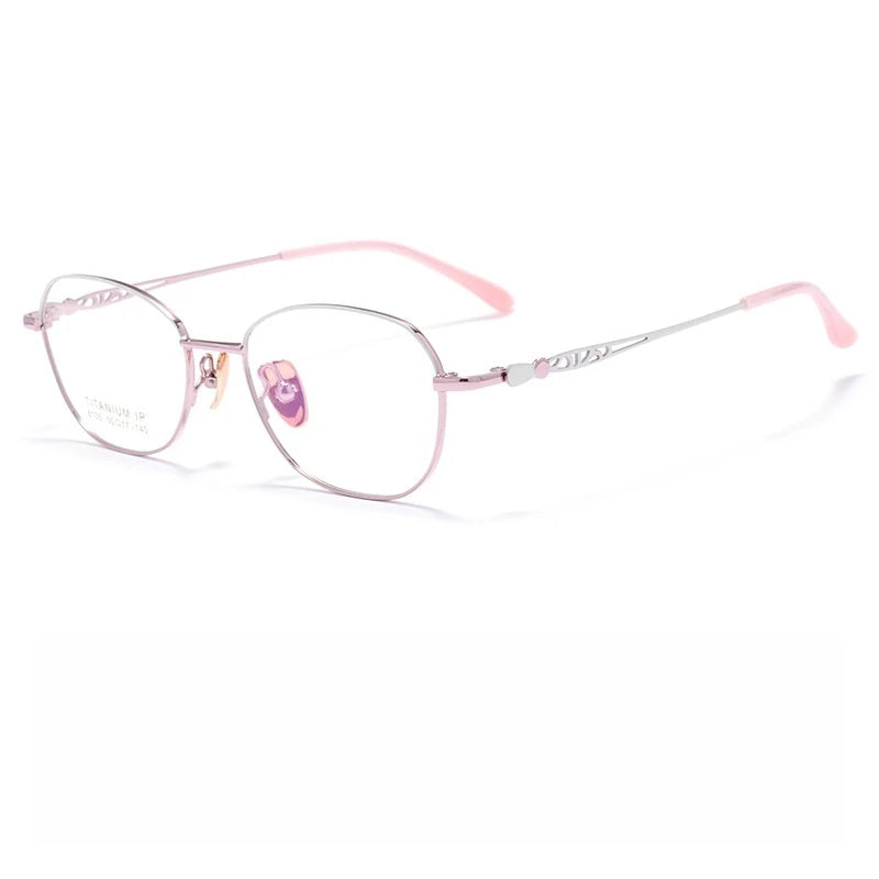 Yimaruili Women's Full Rim Oval Alloy Eyeglasses 81054