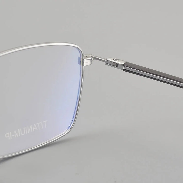 Muzz ZRB-1 men's square pure titanium prescription eyeglasses — view 8