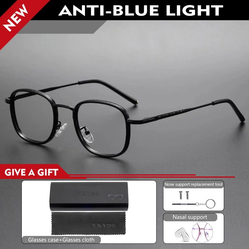 Vicky Unisex Full Rim Square Tr 90 Alloy Reading Glasses 10145