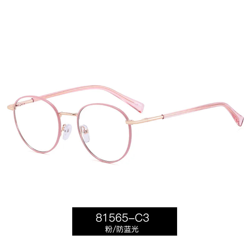 Reven Jate Women's Full Rim Oval Round Alloy Eyeglasses 81565