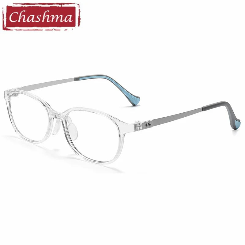 Chashma Ochki Unisex Youth's Full Rim Square Tr 90 Titanium Eyeglasses 896005