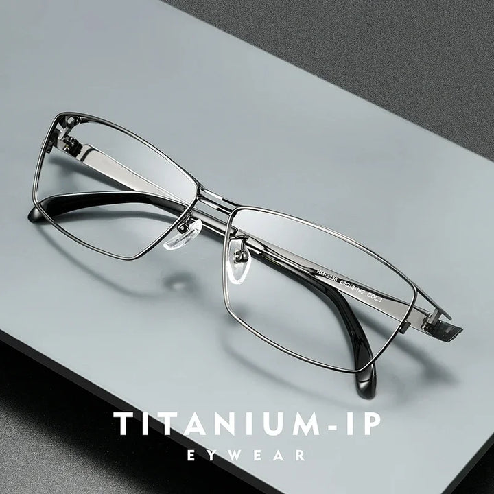 Bclear Men Full Rim Square Titanium Eyeglasses BSF-HM2336T
