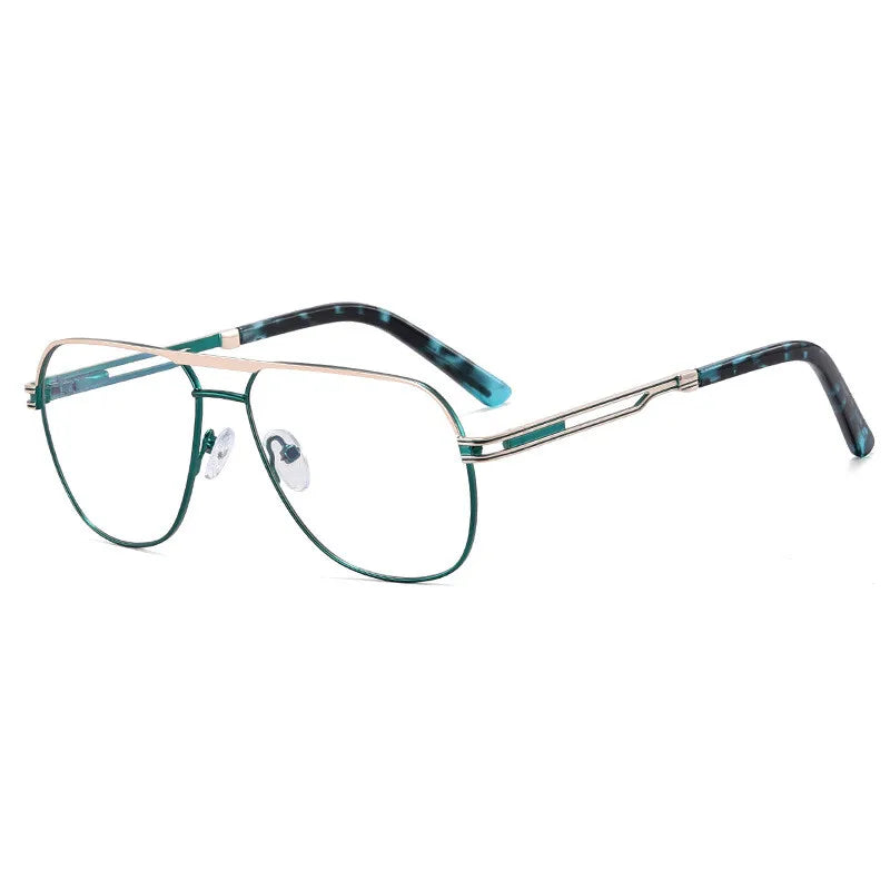 CCspace Women's Full Rim Oval Double Bridge Tr 90 Titanium Reading Glasses 312739