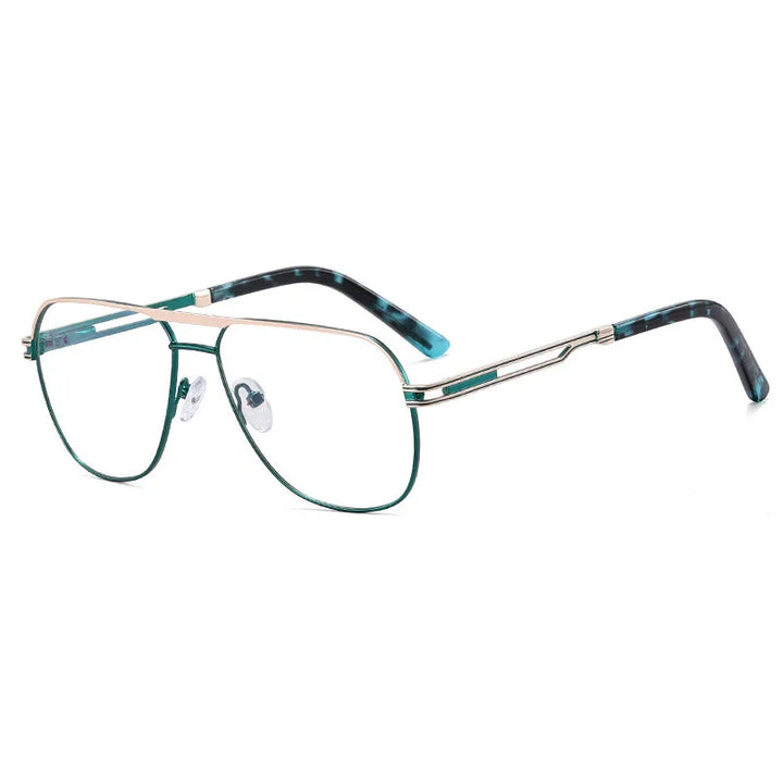 CCspace Women's Full Rim Oval Double Bridge Tr 90 Titanium Reading Glasses 312739