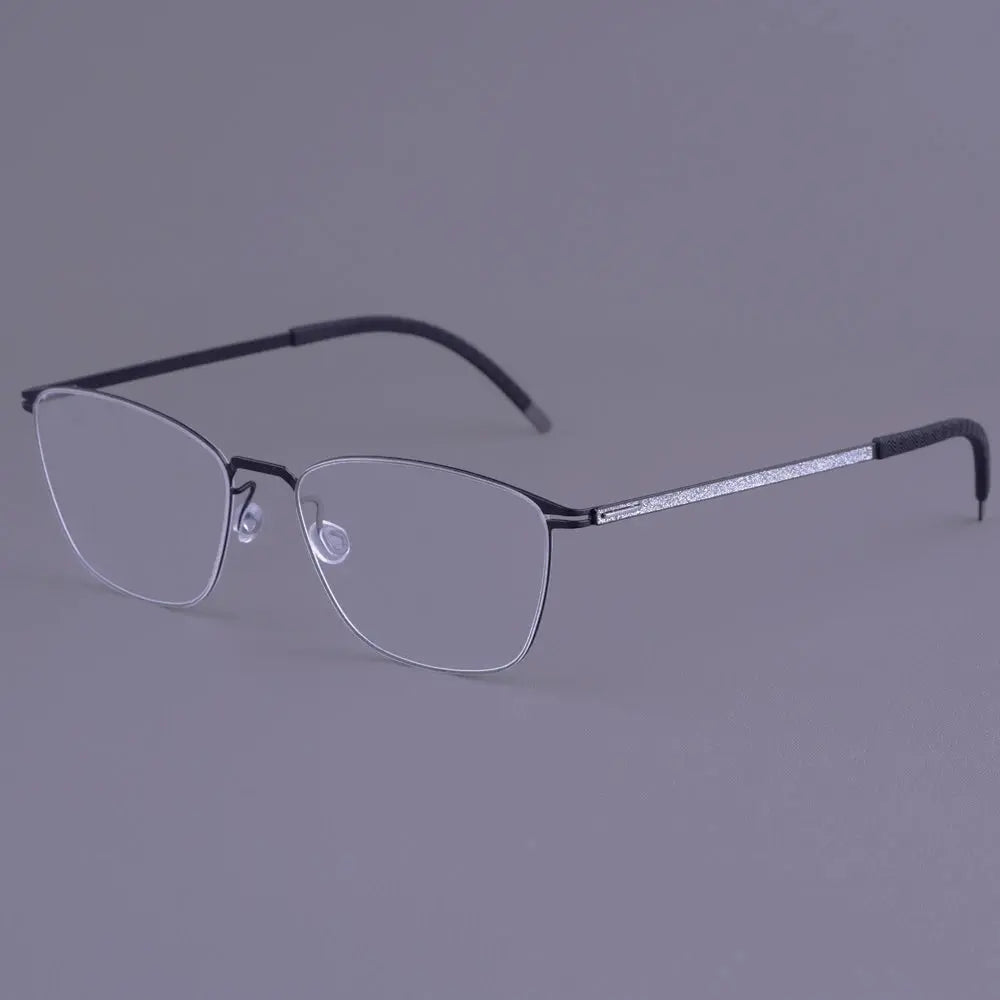 Bobbie 467351 Unisex 140mm Full Rim Square Titanium Frames FuzWeb