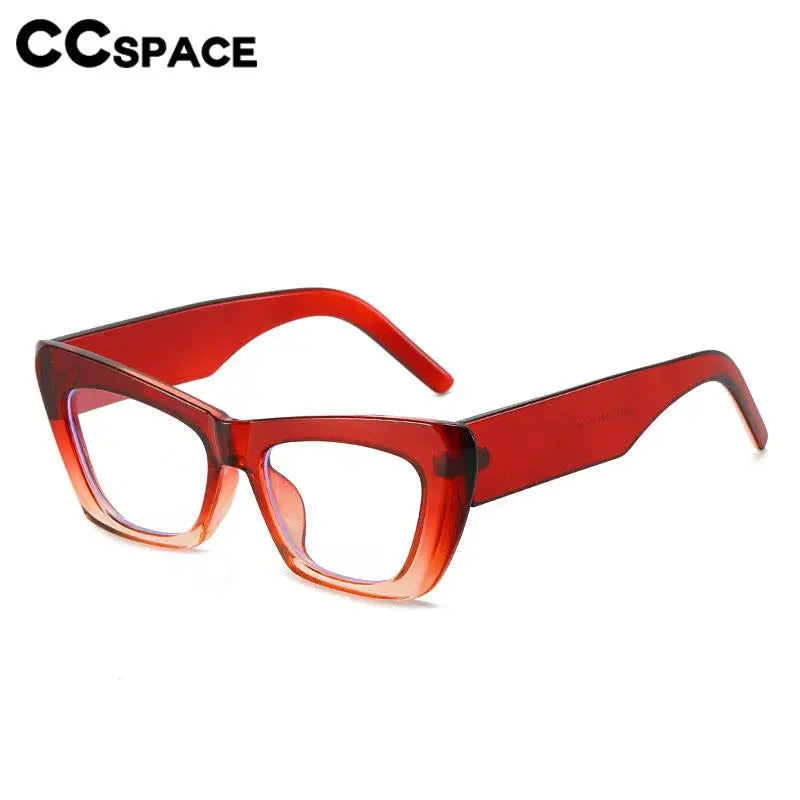 CCSpace Women's Full Rim Cat Eye Plastic Eyeglasses 56897 Full Rim CCspace   