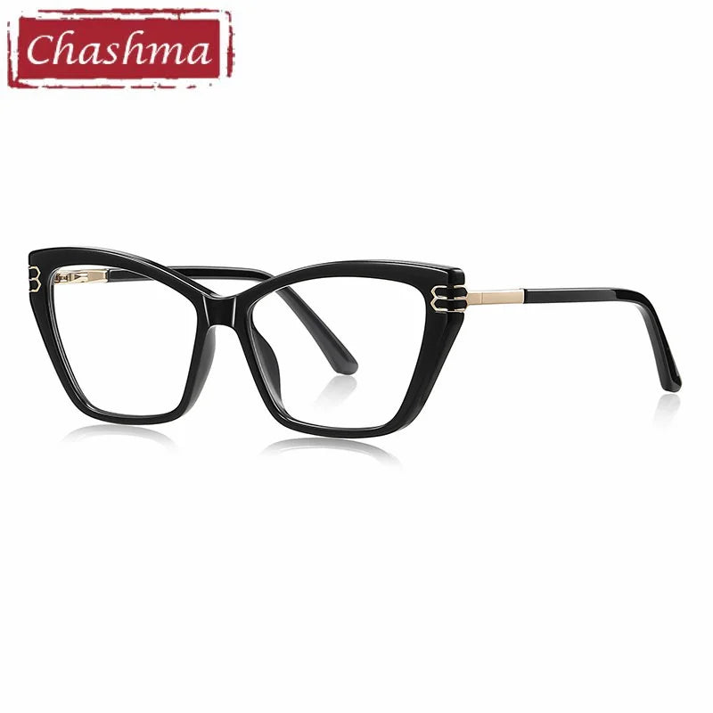 Chashma Ochki Women's Full Rim Cat Eye Tr 90 Alloy Eyeglasses 882262