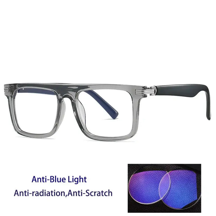 Kocolior 226100 Unisex Full Rim Square Brow Line PC Frames FuzWeb