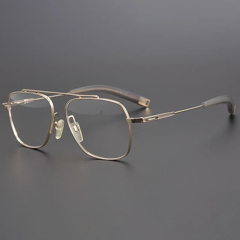Aror Men's Full Rim Square Titanium Eyeglasses 199105