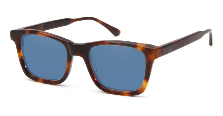 Esnbie Unisex Full Rim Square Brow Line Acetate Sunglasses 220931