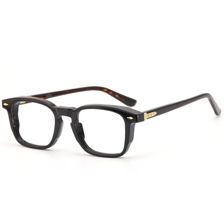 Muzz Men's Full Rim Square Acetate Eyeglasses 98625 Full Rim Muzz C1  