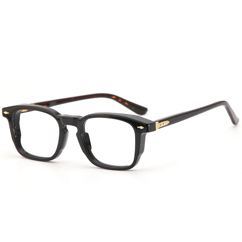 Muzz Men's Full Rim Square Thick Acetate Eyeglasses 98625 Full Rim Muzz C1  