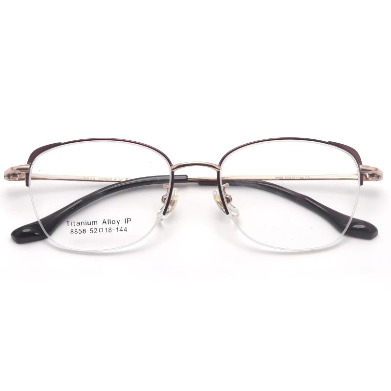 Muzz 8858 women's cat eye titanium prescription eyeglasses — view 5