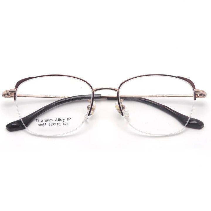 Muzz 8858 women's cat eye titanium prescription eyeglasses — view 5