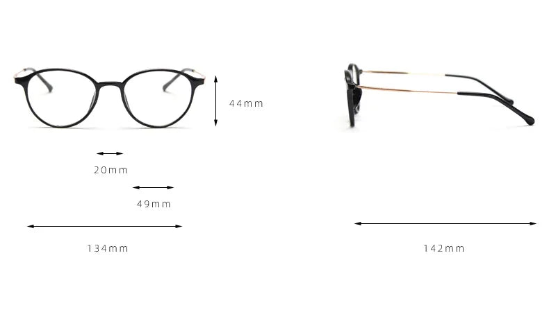 Chashma Ottica Women's Full Rim Round Tr 90 Titanium Eyeglasses 71764
