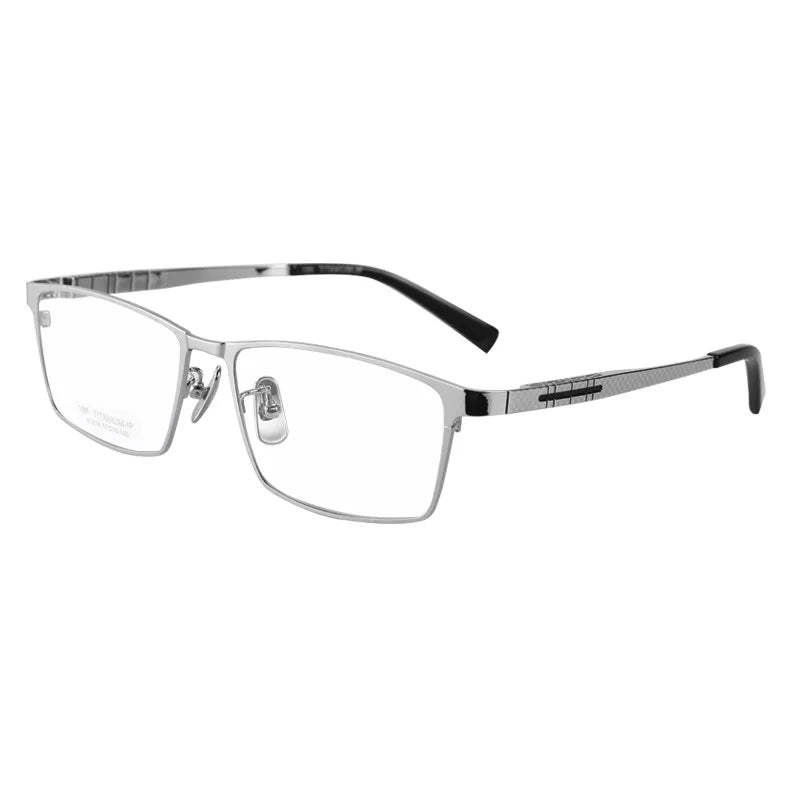 Aimee Men's Full Rim Square Titanium Eyeglasses 91074 Full Rim Aimee   