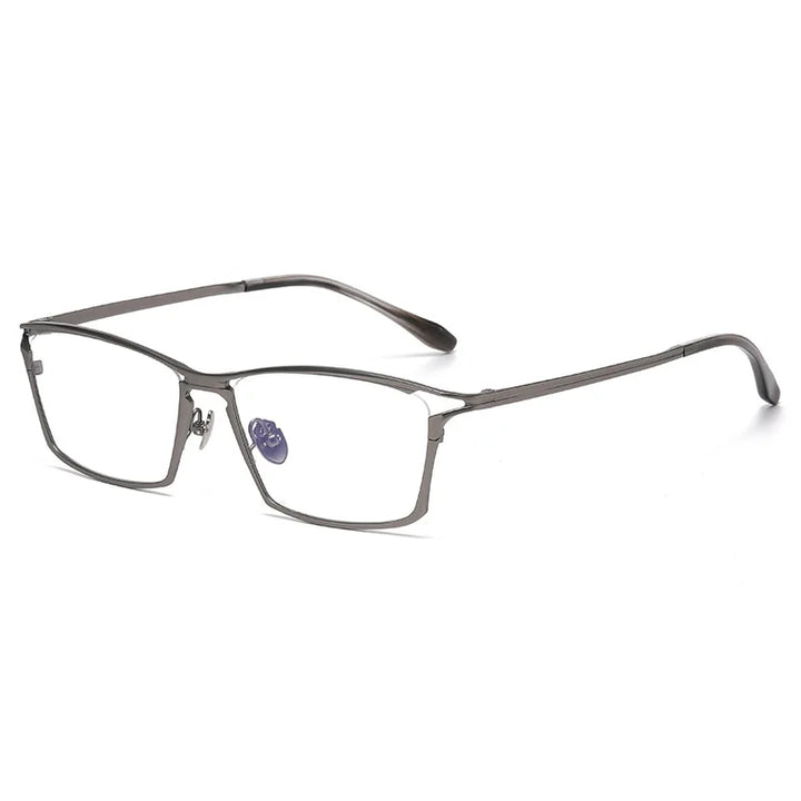 Black Mask Unisex Full Rim Big Square Titanium Eyeglasses 636885