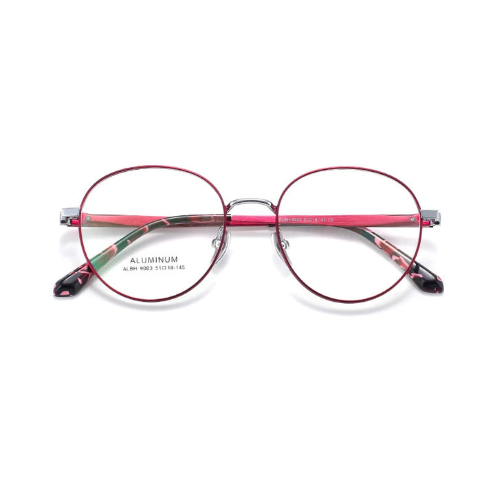 KatKani Women's Full Rim Oval Alloy Eyeglasses 9003 Full Rim KatKani Eyeglasses   