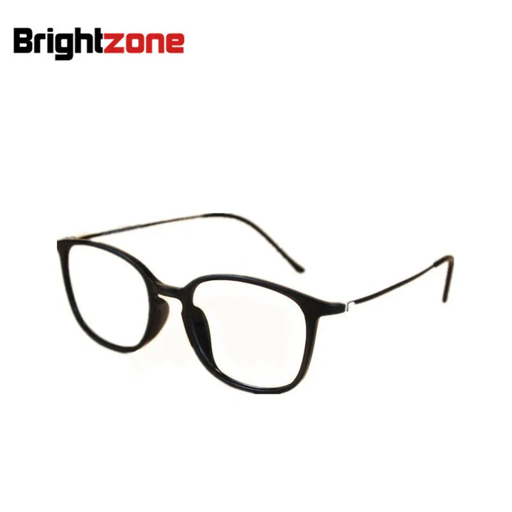 Brightzone Women's Full Rim Square Ultem Carbon Steel Eyeglasses 72210 Full Rim Brightzone