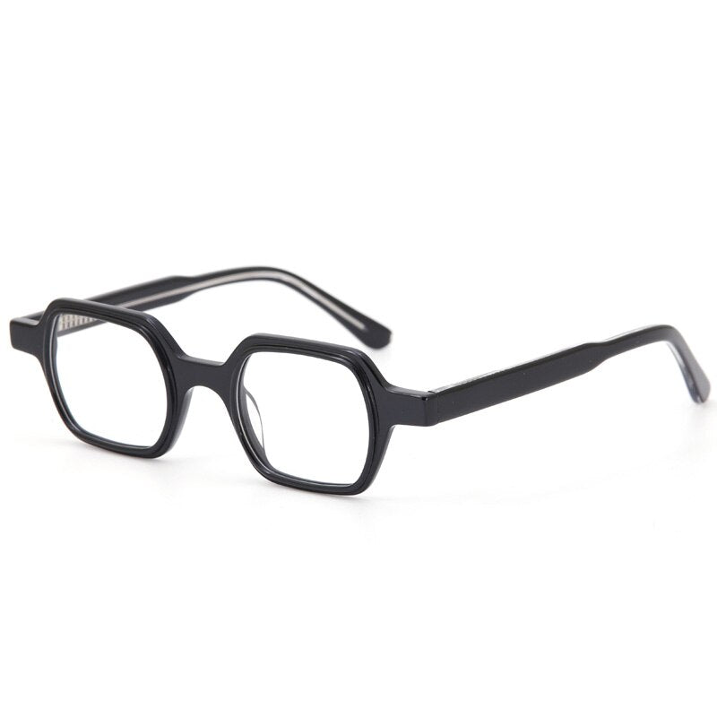 Muzz Unisex Full Rim Flat Top Round Acetate Eyeglasses 016 Full Rim Muzz C1  
