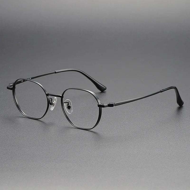 Momoja Women's Full Rim Polygonal Titanium Eyeglasses 124208