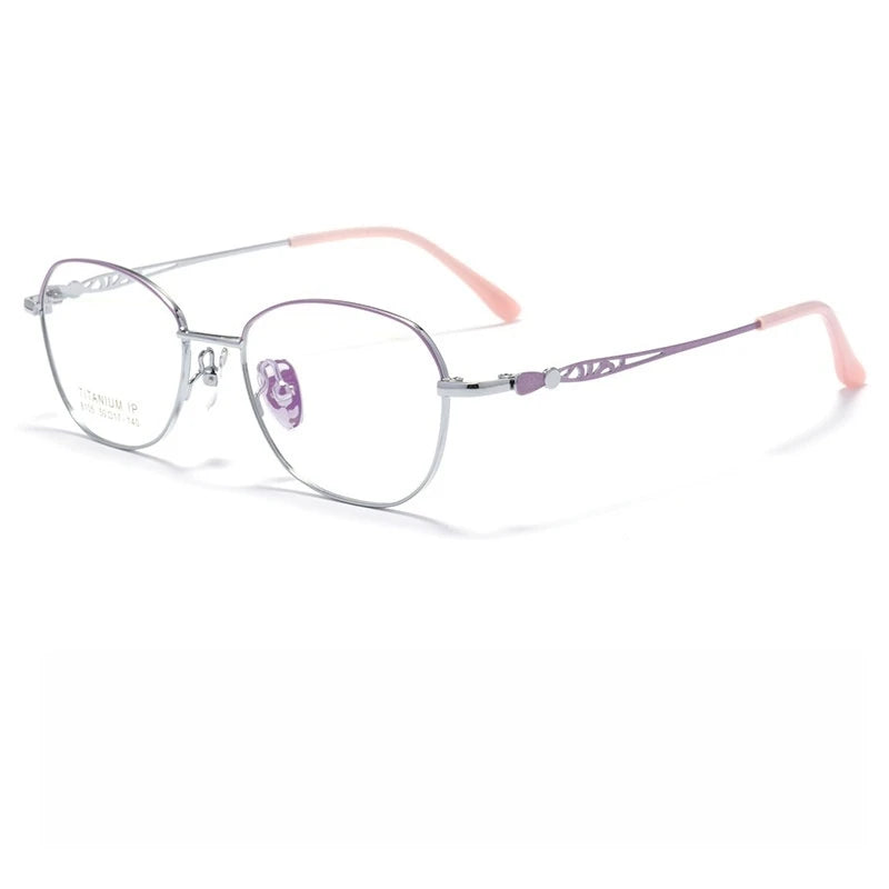 Yimaruili Women's Full Rim Oval Alloy Eyeglasses 81054