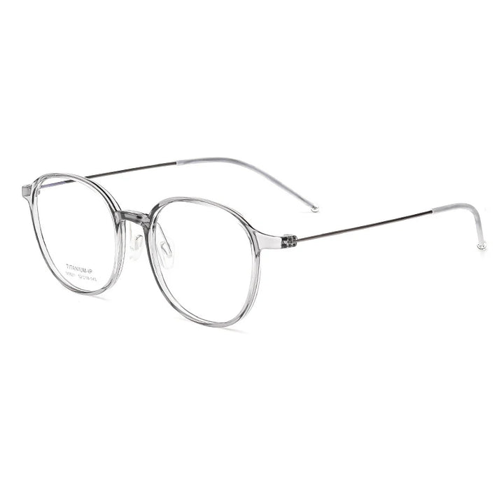 Hotony Women's Full Rim Square Tr 90 Titanium Eyeglasses 75821