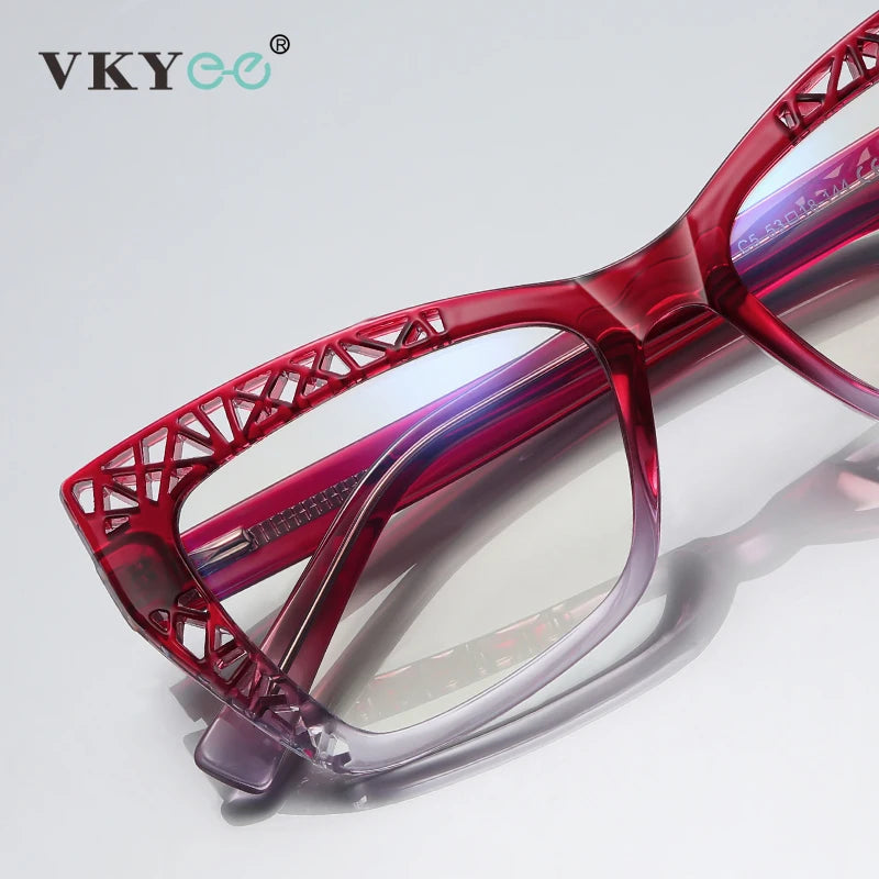 Vicky Womens Full Rim Square Cat Eye Plastic Reading Glasses Pfd2184 Reading Glasses Vicky   