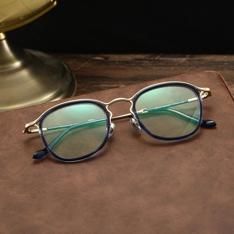 Blackmask Unisex Full Rim Square Acetate Eyeglasses BM-3118M