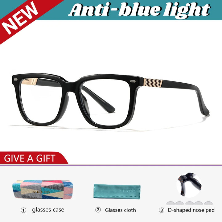 Vicky Unisex Full Rim Square Tr 90 Alloy Reading Glasses 360030