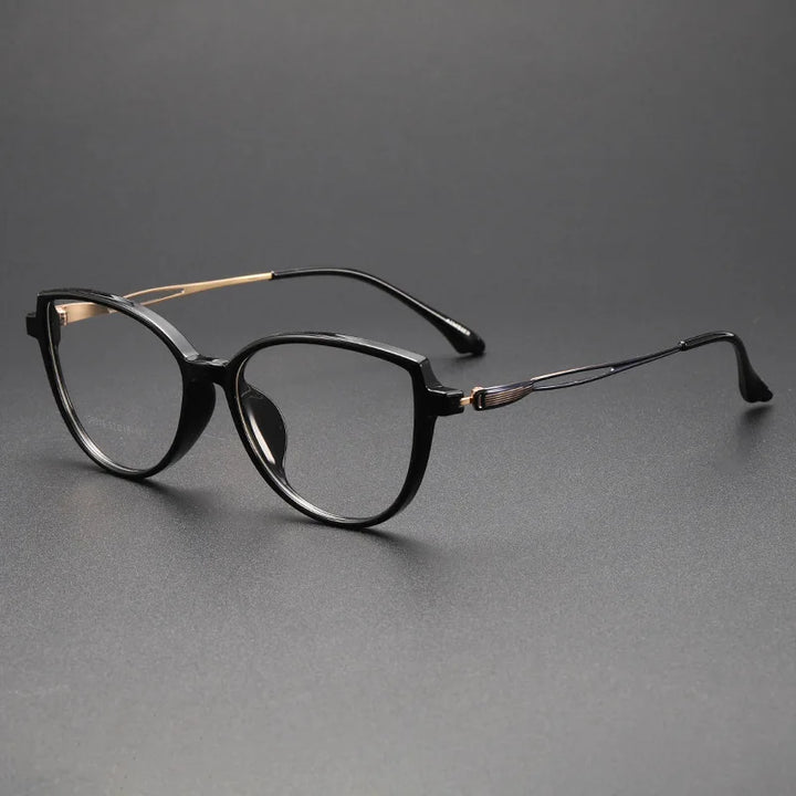 Momoja Women's Full Rim Oval Butterfly Tr 90 Alloy Eyeglasses 726016