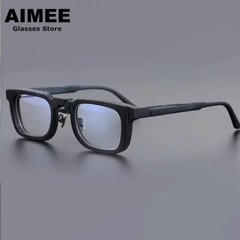 Aimee Unisex Full Rim Square Acetate Eyeglasses 6555 Full Rim Aimee   